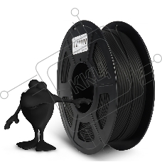 Филамент NVPRINT PLA Matte Black для 3D печати диаметр 1.75мм  длина 330 метров  масса 1 кг