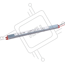 GS9805 блок питания 12V 36W 3A IP67 185-260V 292*18*14.8