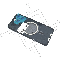 Задняя крышка (стекло) для iPhone 15 Pro Max (A3106) в сборе со стеклом камеры черная