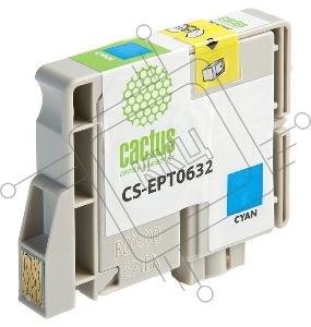 Картридж струйный Cactus CS-EPT0632 голубой для Epson Stylus C67 Series/ C87 Series/ CX3700 (10ml)