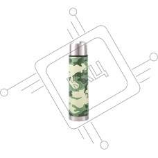 Термос Diolex DX-500-3 500 мл, милитари, из нержавеющей стали, с узким горлом