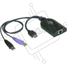 Модуль удлинителя, HDMI+KBD+MOUSE USB,  50 метр., для подкл. комплекта перключат. KN2124v/2140v/4124v/4140v/2116A/2132/4116/4132; KM0532/0932/0032, макс.разреш. 1600х1200, RJ45+HD-DP+USB A-тип, Female+2xMale, без Б.П., (DDC2B) HDMI USB Virtual Media KVM a
