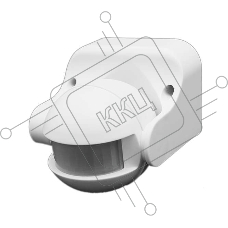 Датчик движения PMS-IR 009 1200Вт 180град. 12м IP44 WH JazzWay 5012912