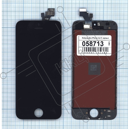 Дисплей для iPhone 5 в сборе с тачскрином (LT) черный