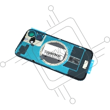 Задняя крышка (стекло) для iPhone 16 (A3287) в сборе со стеклом камеры черная