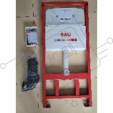 Инсталляция BAU PRO для подвесного унитаза, клавиша смыва из стекла BAU Dream дизайнерская, черная