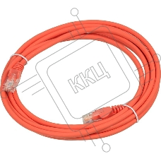 Кабель Патч-корд Lanmaster UTP LAN-PC45/U5E-3.0-OR вилка RJ-45-вилка RJ-45 кат.5е 3м оранжевый LSZH (уп.:1шт)