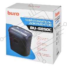 Шредер Buro Home BU-S050C (секр.P-3)/фрагменты/5лист./13лтр./пл.карты