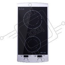 Плита настольная электрическая Hyundai HYC-0103 серебристый/черный стеклокерамика (настольная)