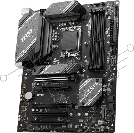 Материнская плата MSI B760 GAMING PLUS WIFI Soc-1700 Intel B760 4xDDR5 ATX AC`97 8ch(7.1) 2.5Gg+HDMI+DP