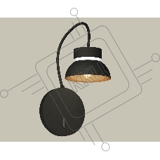 Светильник Ambrella light XB9596101 SBK/PYG/CL черный песок/золото желтое полированное/прозрачный GX53 (C9596, N8145)