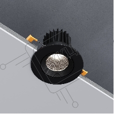 25094/LED / светильник встраиваемый светодиодный / черный