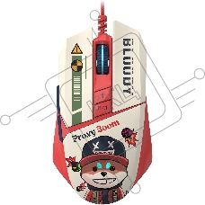 Мышь проводная A4Tech Bloody W63 Max Proxy Boom бежевый/красный, 12000 dpi, USB, кнопки - 9