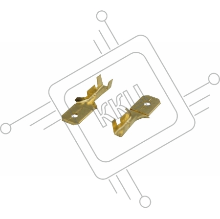 Клемма плоская штекер 6.3 мм 0,5-1.5 мм² (РП-п 1.5-(6.3) L = 20 мм) REXANT