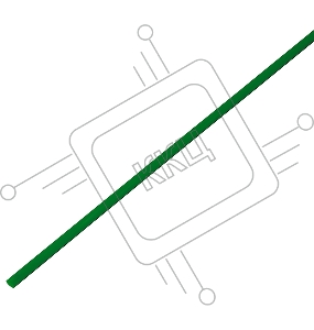 Термоусадочная трубка 2,0/1,0 мм, зеленая, упаковка 50 шт. по 1 м PROconnect