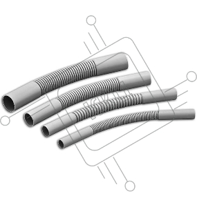 Поворот гибкий гофр. для трубы d16 Рувинил П01416