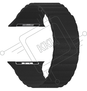 Кожаный ремешок для Apple Watch 42/44 mm LYAMBDA POLLUX DSP-24-44-BK Black