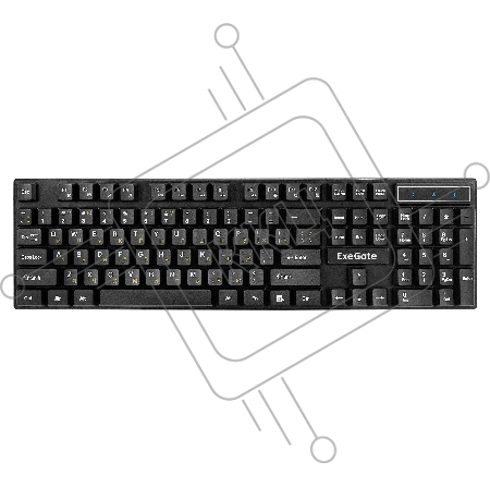 Комплект ExeGate Professional Standard Combo MK110 (клавиатура влагозащищенная 104кл. + мышь оптическая 1000dpi, 3 кнопки и колесо прокрутки, длина кабелей 1,5м; USB, черный, Color Box)