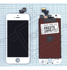 Дисплей для iPhone 5 в сборе с тачскрином (LT) белый