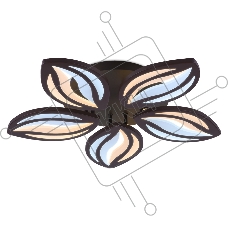 Потолочный светодиодный светильник FA464/5 CF кофе 90W 540*540*80 (ПДУ РАДИО 2.4)