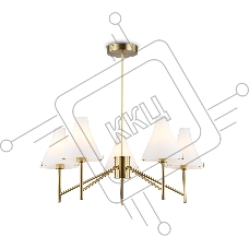 Люстра Ambrella light LH57133/5 BS/FR латунь/белый матовый E14/5 max 40W D650*590