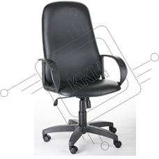 Кресло компьютерное OLSS АМБАСАДОР Ультра черный Экокожа Крестовина: 