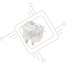 Выключатель клавишный 250V 3А (2с) ON-OFF белый  Micro  REXANT