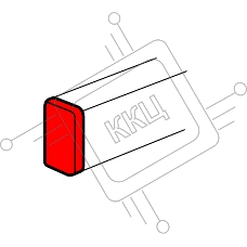 Заглушка торцевая для односекционных кабель-каналов DLP 50х105 Legrand