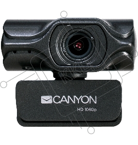 Вебкамера CANYON C6 2k Ultra full HD 3.2Mega webcam with USB2.0 connector, built-in MIC, IC SN5262, Sensor Aptina 0330, viewing angle 80°, with tripod, cable length 2.0m, Grey, 61.1*47.7*63.2mm, 0.182kg