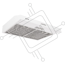 Вытяжка встраиваемая Elikor ECO WH 60 WHITE