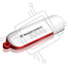 Флеш диск Silicon Power 8Gb LuxMini 320 SP008GBUF2320V1W USB2.0 белый