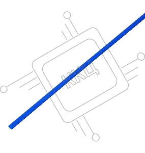 Термоусадочная трубка 2,0/1,0 мм, синяя, упаковка 50 шт. по 1 м PROconnect