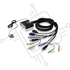 Переключатель ATEN CS692(-AT/B) переключатель PETITE 2 PORT USB2.0 HDMI KVM SWITCH.