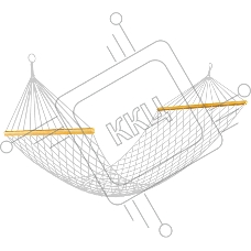 Ecos Гамак-сетка (хлопок) Ham-20 с деревянной планкой, р-р 200х80 см