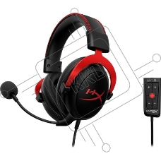 Наушники с микрофоном HyperX Cloud II черный/красный 1м мониторные оголовье (4P5M0AA)