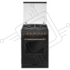 Плита газовая Hansa FCGA62109 черный, конфорок 4 шт, духовка 58 л, 60 см x 85 см x 60 см