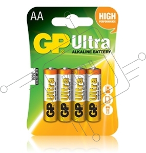 Батарея GP Ultra Alkaline 15AU LR6 AA (4шт)