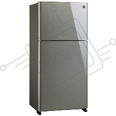 Холодильник Sharp SJ-XG60PGSL серебристый двухкамерный 422/178 л морозилка сверху, No Frost