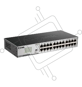 Неуправляемый коммутатор D-Link DGS-1024D/I2A с 24 портами 10/100/1000Base-T