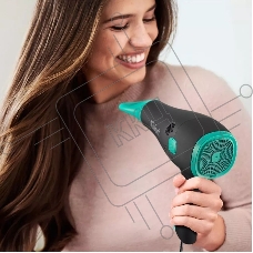 Фен Kitfort КТ-3222 2000Вт черный/бирюзовый