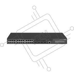 Коммутатор DAHUA 28-портовый управляемый, уровень L2+Порты: 24 RJ45 10/100/1000Мбит/с, 4 SFP+ 1000Мбит/с(uplink); питание: 100~240В(AC); грозозащита: до 6кВ