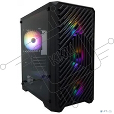 Компьютерный корпус 1STPLAYER TRILOBITE T5 Black / mATX, TG / 4x120mm LED fans inc. / T5-BK-4F1