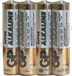 Батарея GP Super Alkaline 24ARS LR03 AAA (4шт) спайка