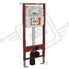 Комплект BAU 6 в 1: рамная инсталляция, унитаз подвесной безободковый Bau Nimb Hurricane смыв торнадо, быстросъемное тонкое сиденье дюропласт микролифт, копка из стекла BAU Dream дизайнерская, белая