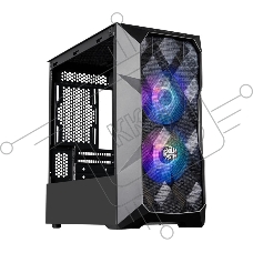 Компьютерный корпус Cooler Master MasterCase TD300 Mesh, USB3.0x2, 2x120ARGBFans, Black, mATX, w/o PSU