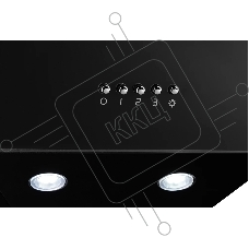Наклонная вытяжка MONSHER ASTRA 50 Noir, ширина 50 см, отвод/рециркуляция, 700 м3/час, механическое кнопочное управление, 3 скорости, светодиодное освещение 2*1 Вт, металлические жироулавливающие фильтры, угольный фильтр KM 101 (опция), цвет: чёрный ПРОМО
