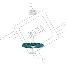 Светильник Ambrella light LH72611 WH/GR белый/бирюзовый 6W 3000K D300*260-1770