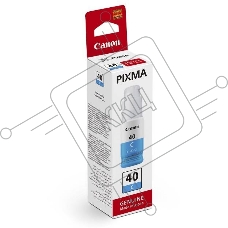 Контейнер с чернилами Canon GI-40 C голубой (7700 стр.) для СНПЧ Pixma G5040/G6040