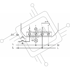 Реле импульсное BIS-402 (для установки в монтажную коробку 230В 8А 1Z IP40) F&F EA01.005.002