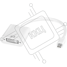 Адаптер-переходник Greenconnect Apple mini DisplayPort 20M > DVI 24+5F (GCR-MDP2DVI)